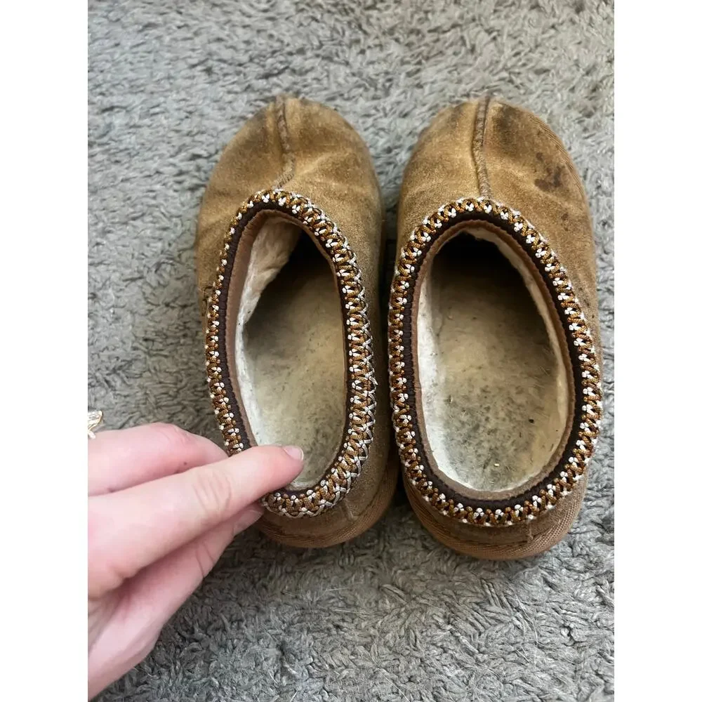 Kids Tasman Suede Uggs in Tan